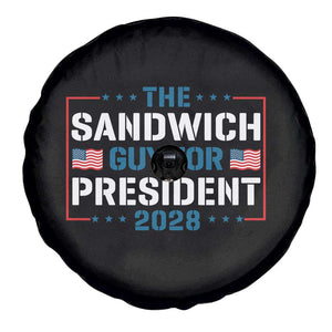 The Sandwich Guy for President 2028 Spare Tire Cover Free DC Funny Political Satire - Print Your Wear