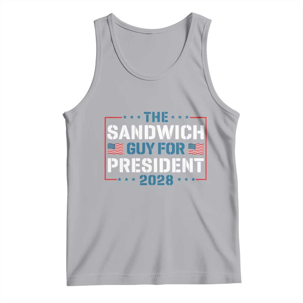 The Sandwich Guy for President 2028 Tank Top Free DC Funny Political Satire TS14 Athletic Heather Print Your Wear