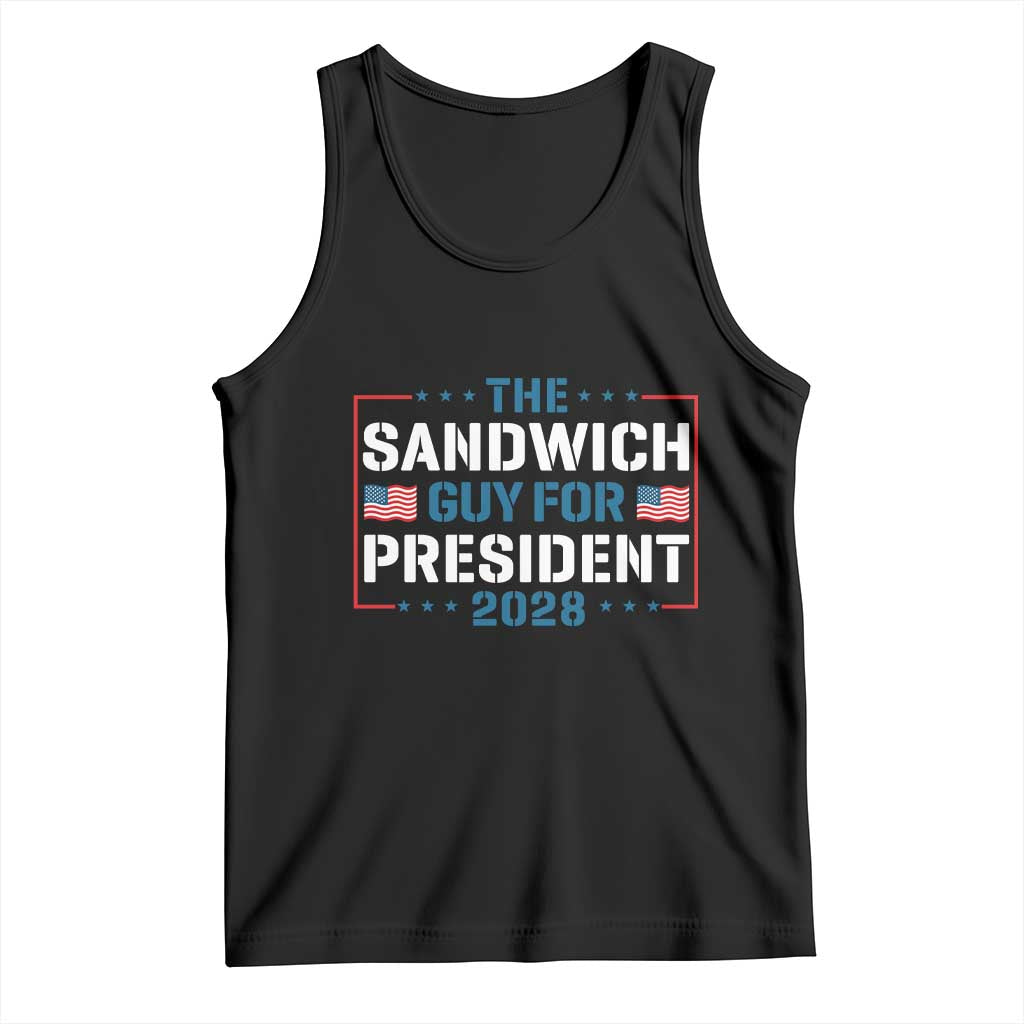 The Sandwich Guy for President 2028 Tank Top Free DC Funny Political Satire TS14 Black Print Your Wear