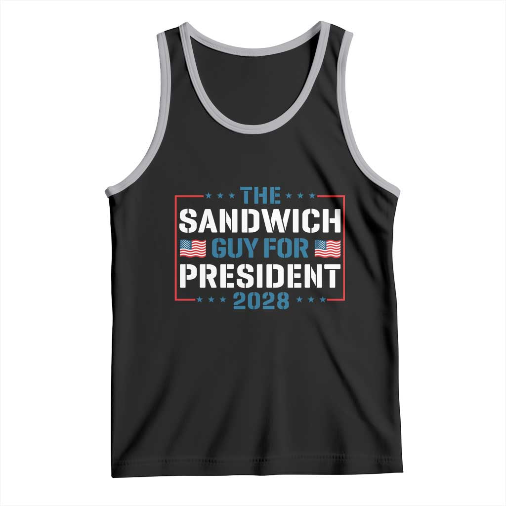 The Sandwich Guy for President 2028 Tank Top Free DC Funny Political Satire TS14 Black Athletic Heather Print Your Wear