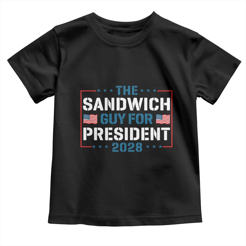 The Sandwich Guy for President 2028 Toddler T Shirt Free DC Funny Political Satire - Print Your Wear