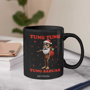 Funny Italian Brainrot Christmas Coffee Mug Tung Tung Tung Sahur Meme TS14 Print Your Wear
