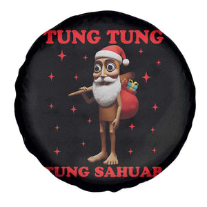 Funny Italian Brainrot Christmas Spare Tire Cover Tung Tung Tung Sahur Meme TS14 Print Your Wear