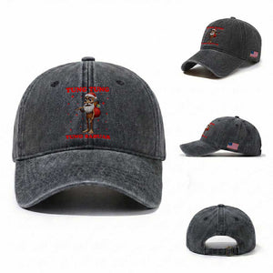 Funny Italian Brainrot Christmas Washed Cotton Baseball Cap Tung Tung Tung Sahur Meme TS14 Washed Cap Universal Fit Dark Gray Print Your Wear