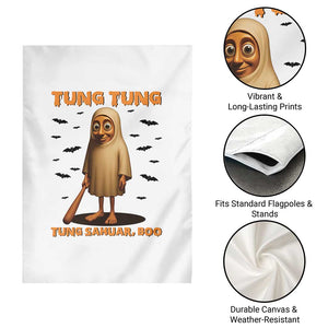Funny Italian Brainrot Halloween Garden Flag Tung Tung Tung Sahur Meme TS14 Print Your Wear