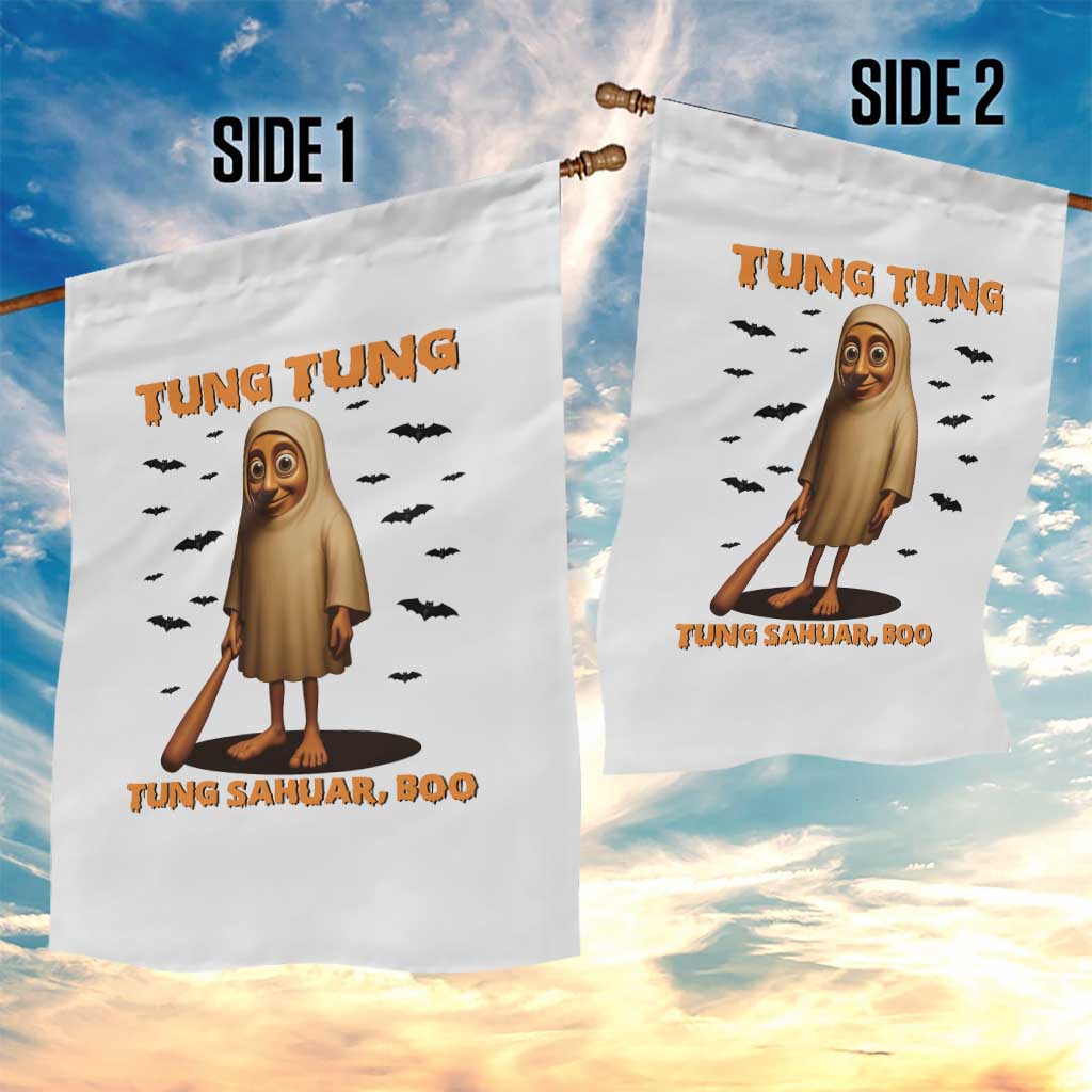 Funny Italian Brainrot Halloween Garden Flag Tung Tung Tung Sahur Meme TS14 Print Your Wear