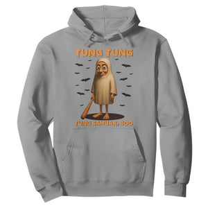 Funny Italian Brainrot Halloween Hoodie Tung Tung Tung Sahur Meme TS14 Sport Gray Print Your Wear