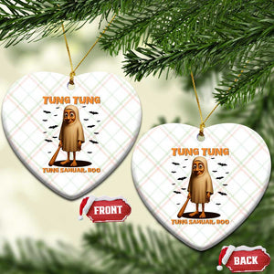 Funny Italian Brainrot Halloween Ceramic Ornament Tung Tung Tung Sahur Meme TS14 Print Your Wear