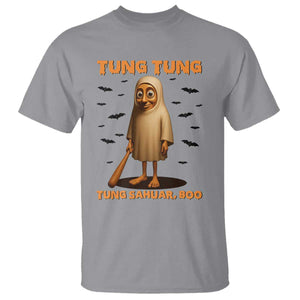 Funny Italian Brainrot Halloween T Shirt Tung Tung Tung Sahur Meme TS14 Sport Gray Print Your Wear