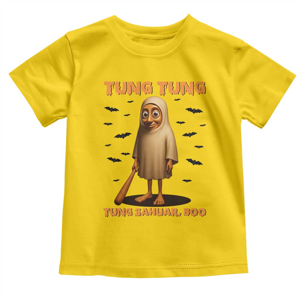 Funny Italian Brainrot Halloween Toddler T Shirt Tung Tung Tung Sahur Meme TS14 Daisy Print Your Wear