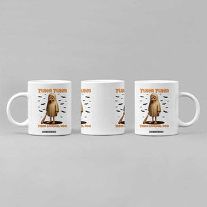 Funny Italian Brainrot Halloween Coffee Mug Tung Tung Tung Sahur Meme TS14 Print Your Wear