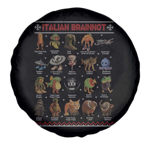 Italian Brainrot Christmas Spare Tire Cover Funny Brain Rot Gen-Z Meme TS14 Print Your Wear