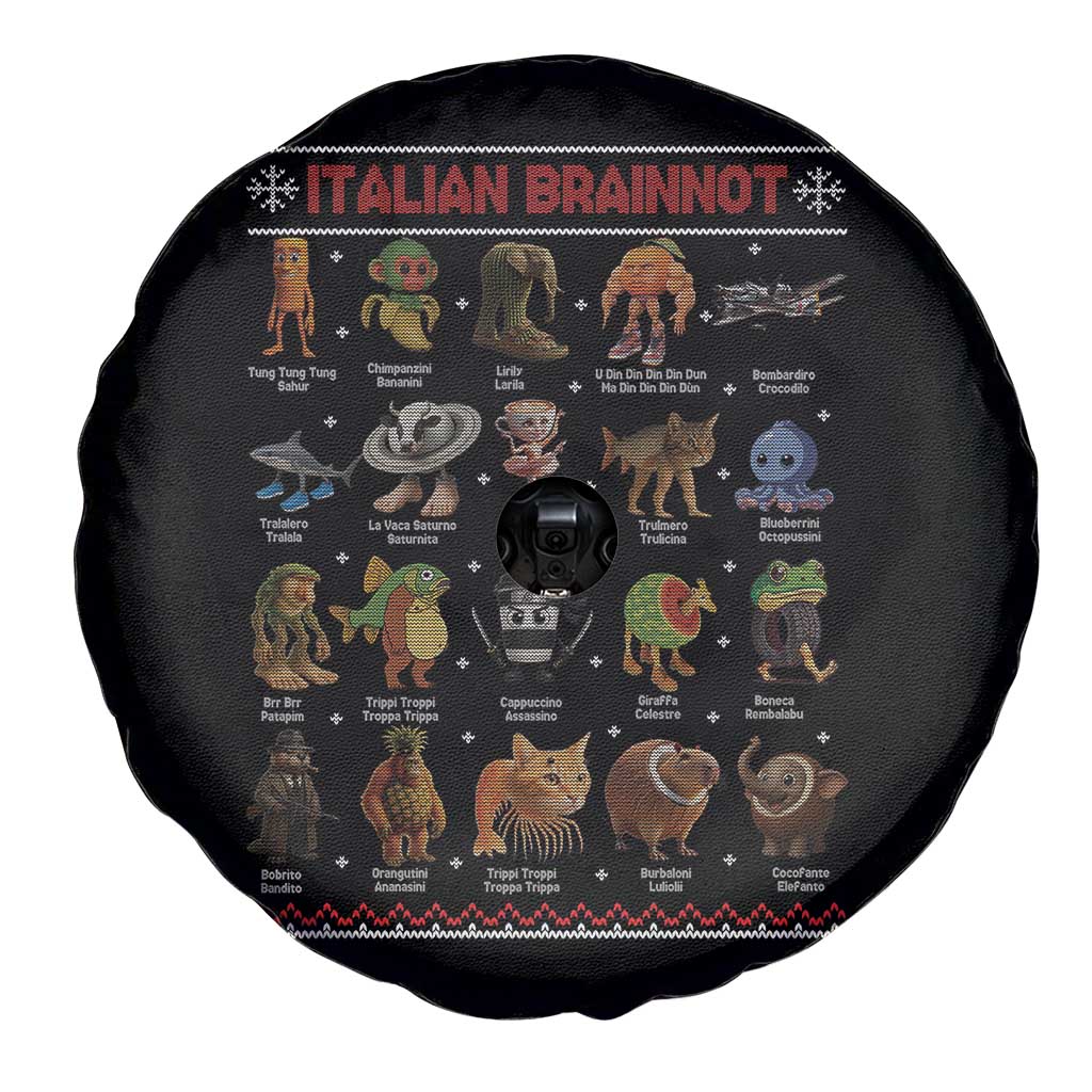 Italian Brainrot Christmas Spare Tire Cover Funny Brain Rot Gen-Z Meme TS14 Print Your Wear