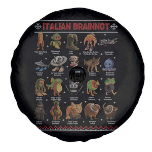 Italian Brainrot Christmas Spare Tire Cover Funny Brain Rot Gen-Z Meme TS14 Print Your Wear