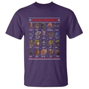 Italian Brainrot Christmas T Shirt Funny Brain Rot Gen-Z Meme TS14 Purple Print Your Wear