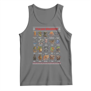 Italian Brainrot Christmas Tank Top Funny Brain Rot Gen-Z Meme TS14 Black Heather Print Your Wear