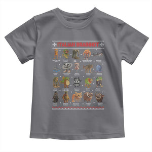 Italian Brainrot Christmas Toddler T Shirt Funny Brain Rot Gen-Z Meme TS14 Charcoal Print Your Wear