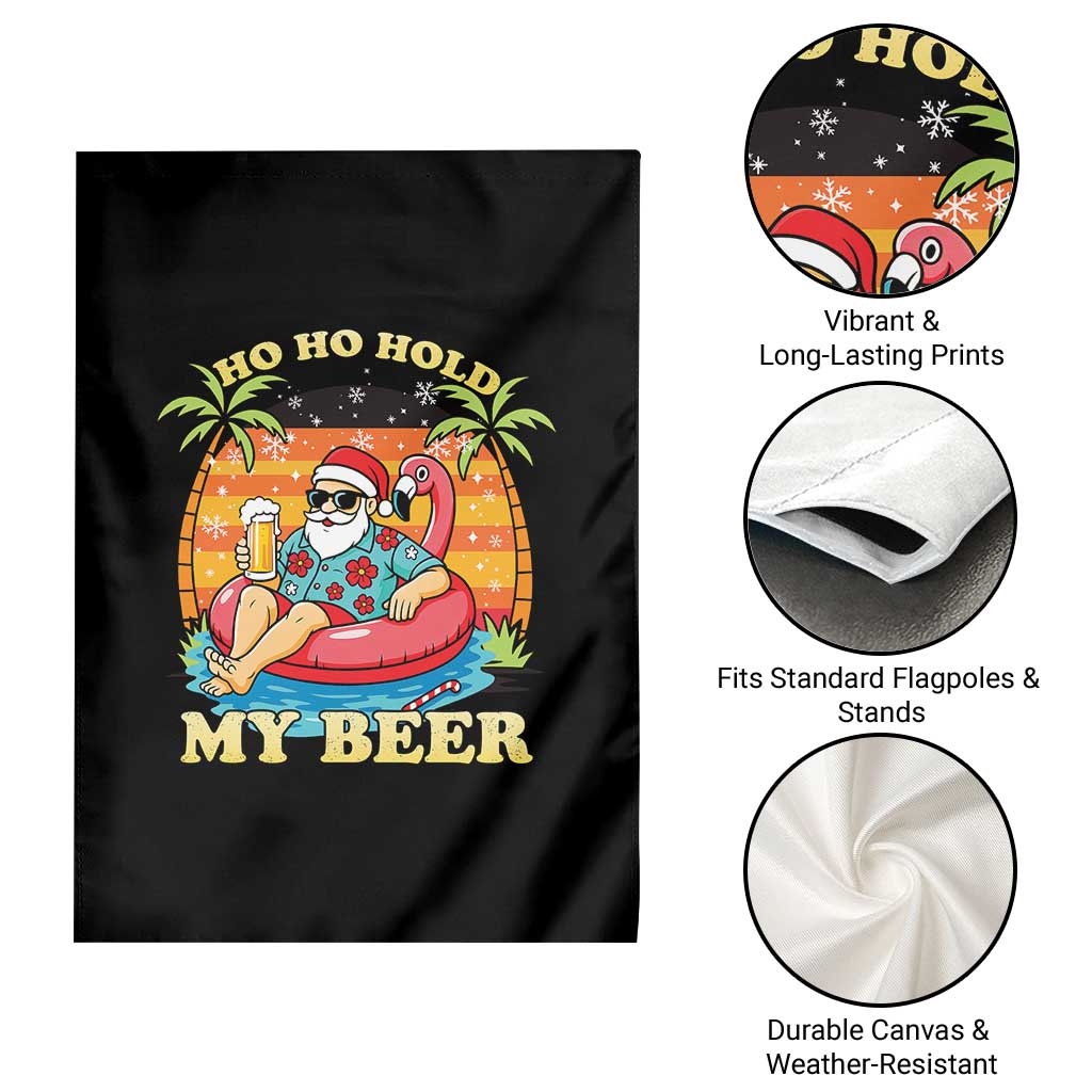 Santa Beer Christmas Garden Flag Ho Ho Ho My Beer TS14 Print Your Wear