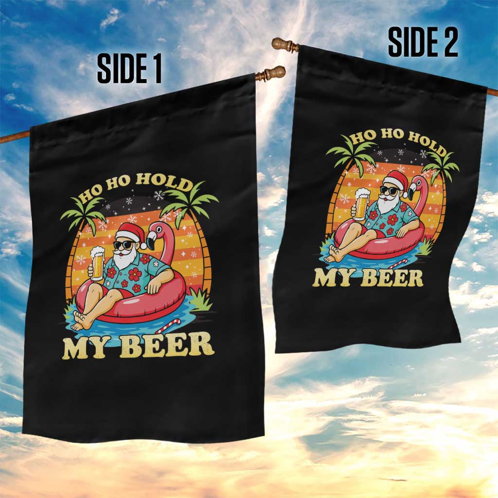Santa Beer Christmas Garden Flag Ho Ho Ho My Beer TS14 Print Your Wear