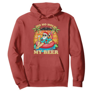 Santa Beer Christmas Hoodie Ho Ho Ho My Beer TS14 Red Print Your Wear