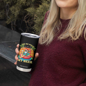 Santa Beer Christmas Tumbler Cup Ho Ho Ho My Beer TS14 Print Your Wear
