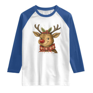 Reindeer Christmas Meme Raglan Shirt Nothing For You Whore TS14 White Royal Print Your Wear