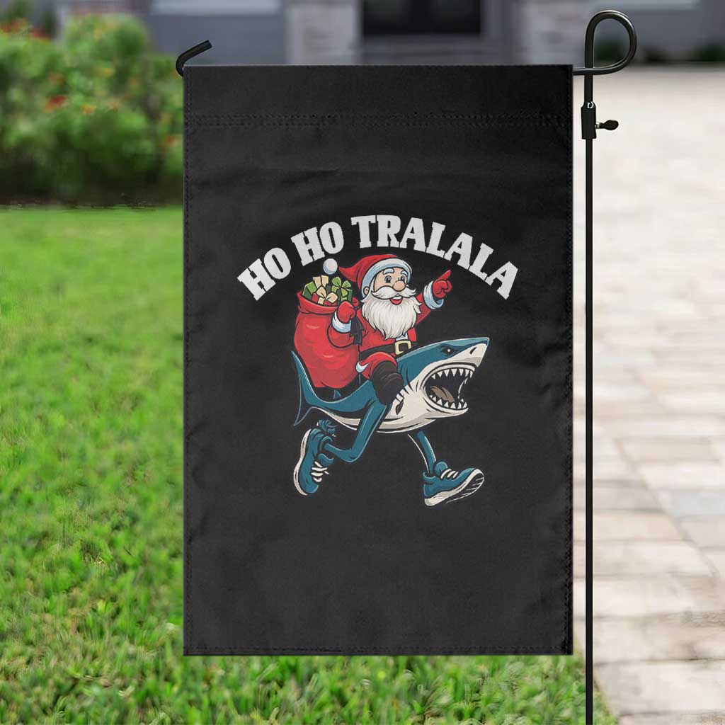 Tralalero Tralala Christmas Meme Garden Flag Santa Xmas Ho Ho Ho TS14 Print Your Wear