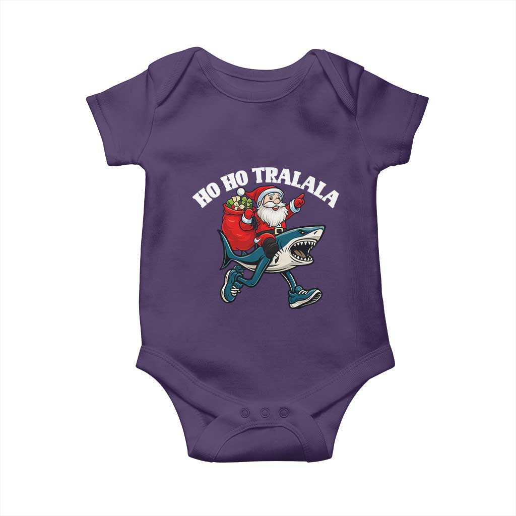 Tralalero Tralala Christmas Meme Baby Onesie Santa Xmas Ho Ho Ho TS14 Purple Print Your Wear