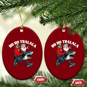 Tralalero Tralala Xmas Meme Ceramic Ornament Santa Xmas Ho Ho Ho TS14 Print Your Wear