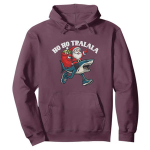 Tralalero Tralala Christmas Meme Hoodie Santa Xmas Ho Ho Ho TS14 Maroon Print Your Wear