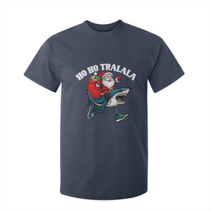 Tralalero Tralala Christmas Meme T Shirt For Kid Santa Xmas Ho Ho Ho TS14 Navy Print Your Wear