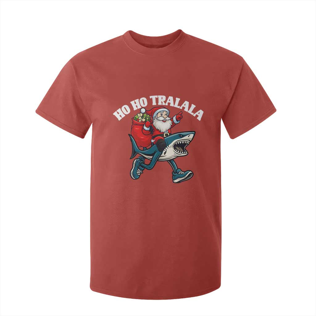 Tralalero Tralala Christmas Meme T Shirt For Kid Santa Xmas Ho Ho Ho TS14 Red Print Your Wear
