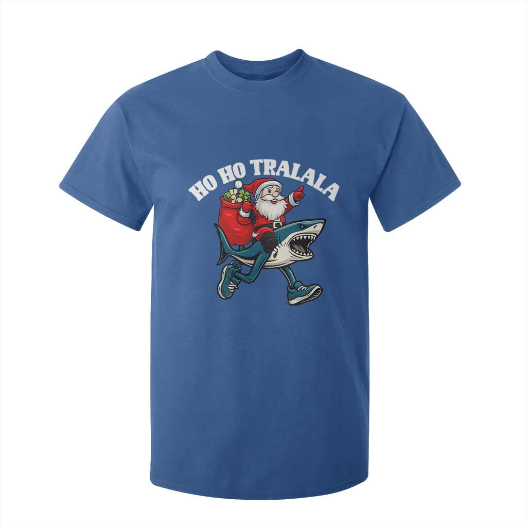 Tralalero Tralala Christmas Meme T Shirt For Kid Santa Xmas Ho Ho Ho TS14 Royal Blue Print Your Wear