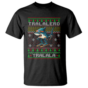 Tralalero Tralala Christmas Meme T Shirt Snowboard Ugly Xmas TS14 Black Print Your Wear