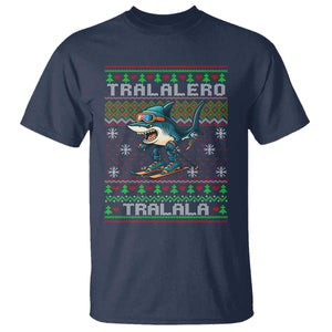 Tralalero Tralala Christmas Meme T Shirt Snowboard Ugly Xmas TS14 Navy Print Your Wear