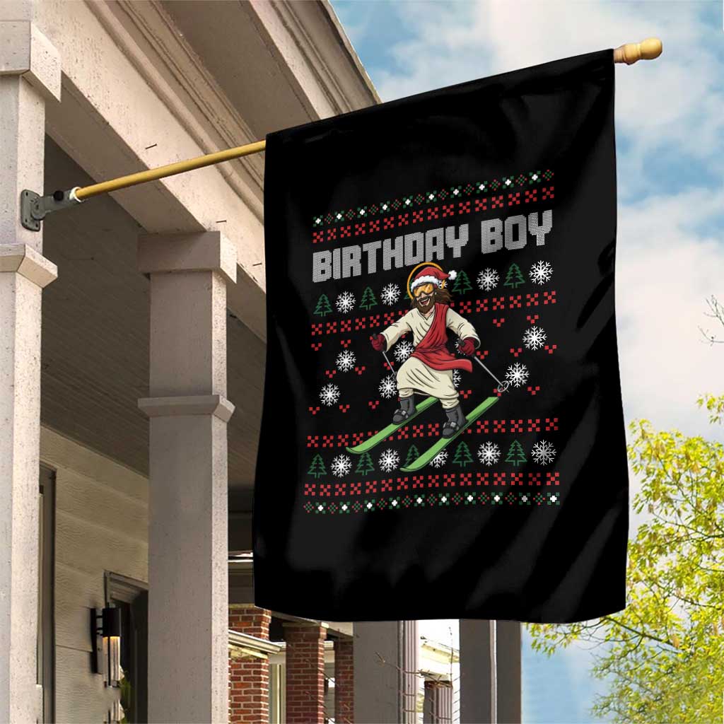 Jesus Christmas Meme Garden Flag Snowboard Birthday Boy Ugly Xmas TS14 Print Your Wear