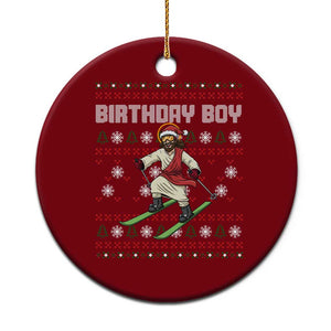 Jesus Xmas Meme Ceramic Ornament Snowboard Birthday Boy Ugly Xmas TS14 1pc Red Print Your Wear