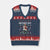 Jesus Xmas Meme V-Neck Knit Sweater Vest Snowboard Birthday Boy Ugly Xmas TS14 Navy Red Print Your Wear