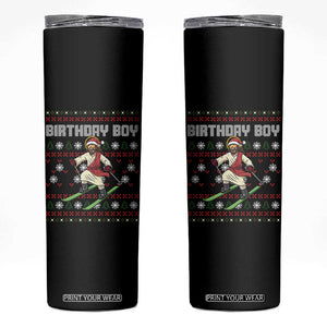 Jesus Christmas Meme Skinny Tumbler Snowboard Birthday Boy Ugly Xmas TS14 Black Print Your Wear