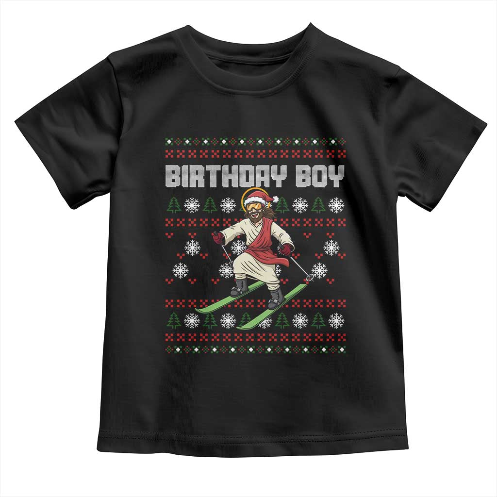 Jesus Christmas Meme Toddler T Shirt Snowboard Birthday Boy Ugly Xmas TS14 Black Print Your Wear