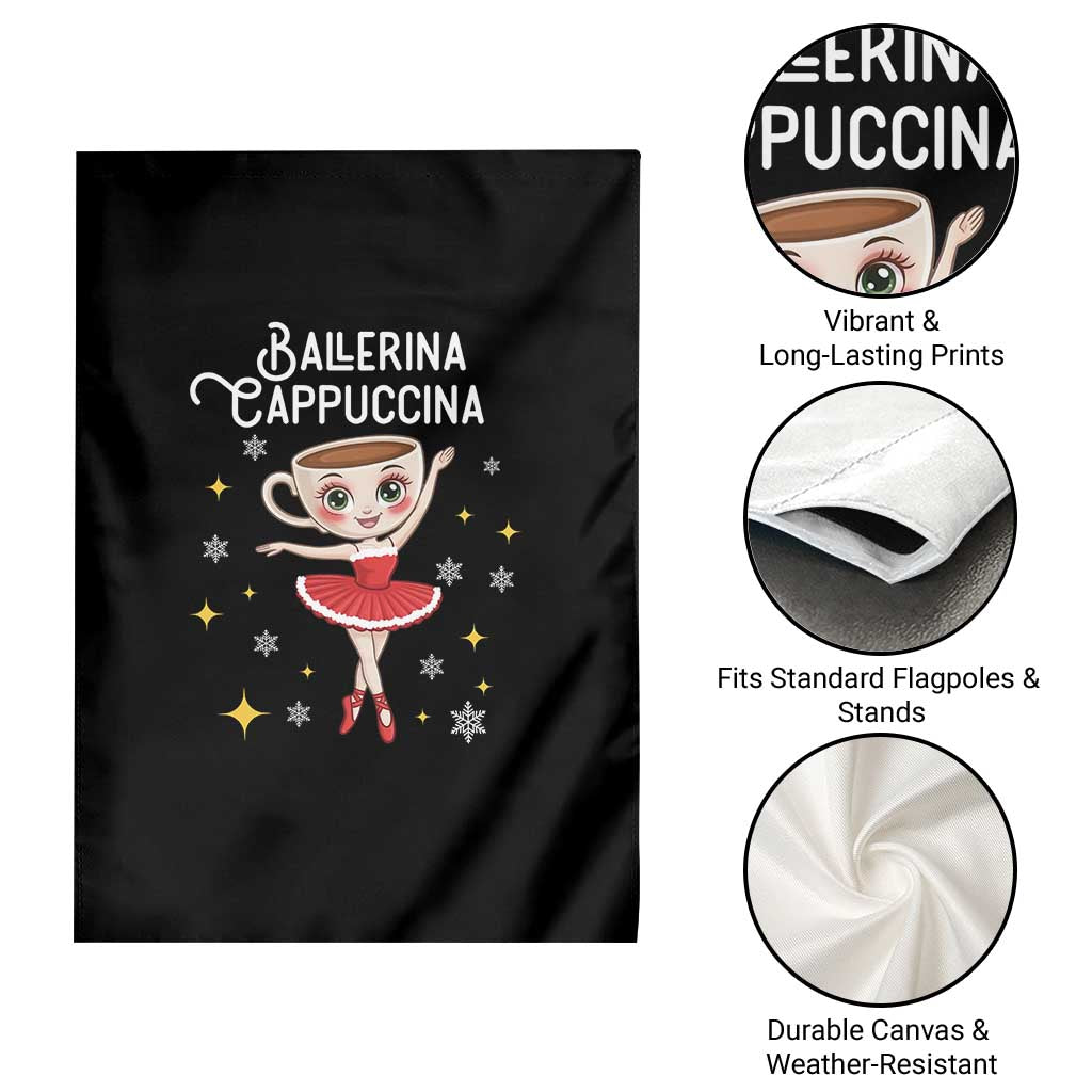 Ballerina Cappuccina Christmas Garden Flag Italian Brainrot Meme TS14 Print Your Wear