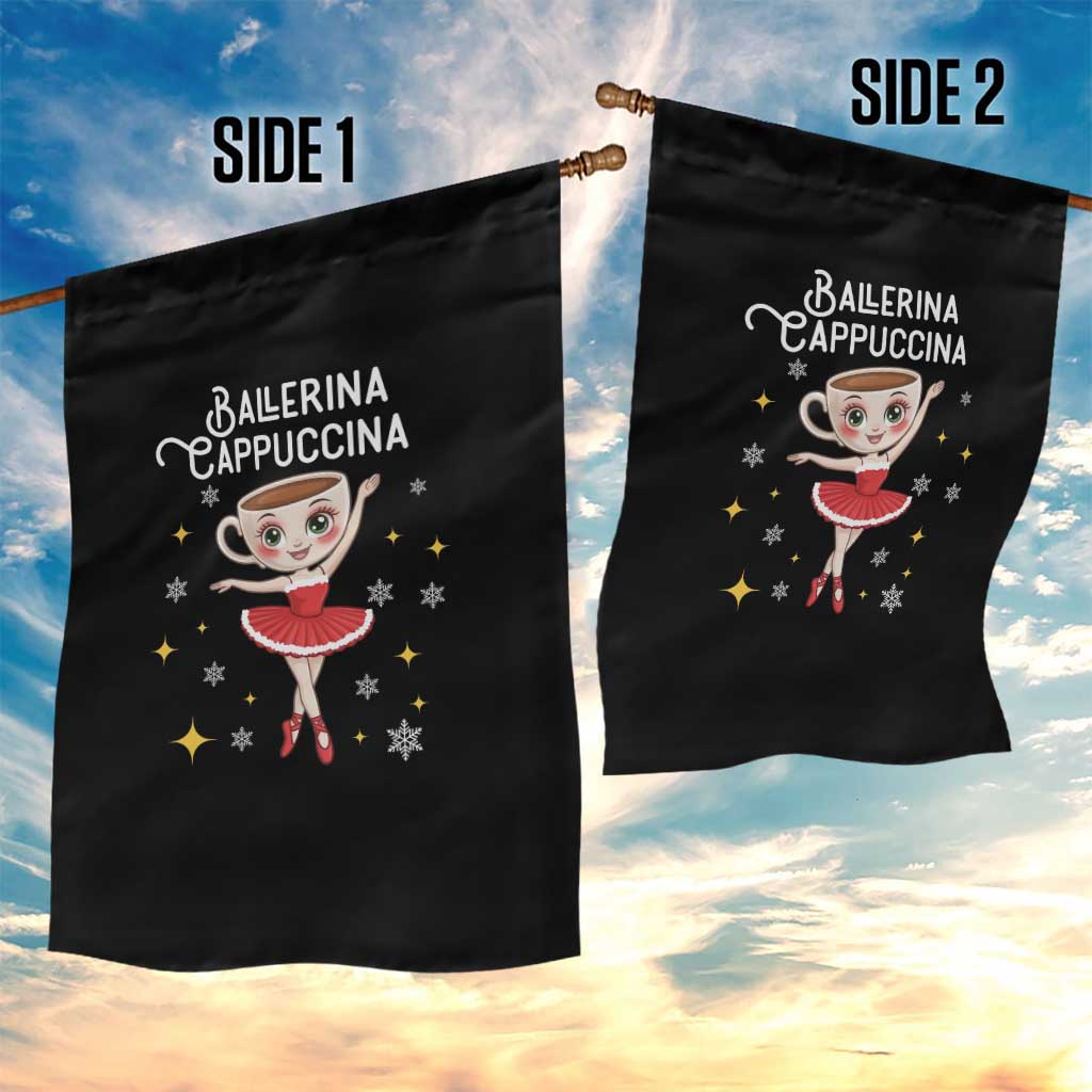 Ballerina Cappuccina Christmas Garden Flag Italian Brainrot Meme TS14 Print Your Wear