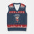 Ballerina Cappuccina Xmas V-Neck Knit Sweater Vest Italian Brainrot Meme TS14 Navy Red Print Your Wear