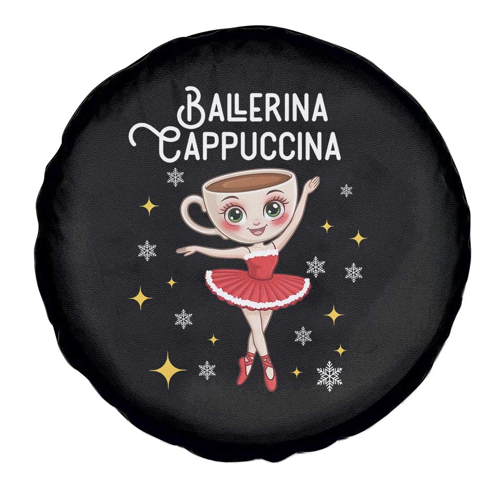 Ballerina Cappuccina Christmas Spare Tire Cover Italian Brainrot Meme TS14 Print Your Wear