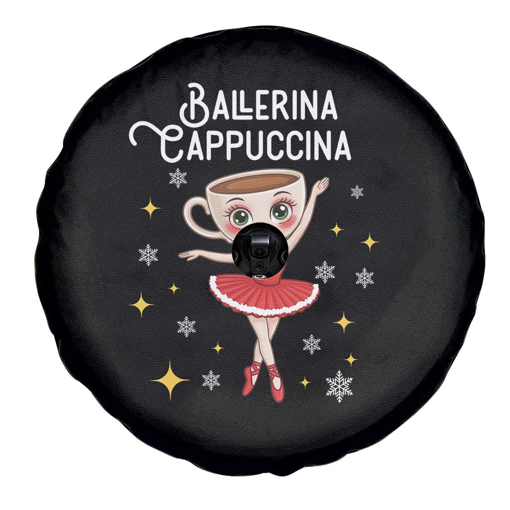 Ballerina Cappuccina Christmas Spare Tire Cover Italian Brainrot Meme TS14 Print Your Wear