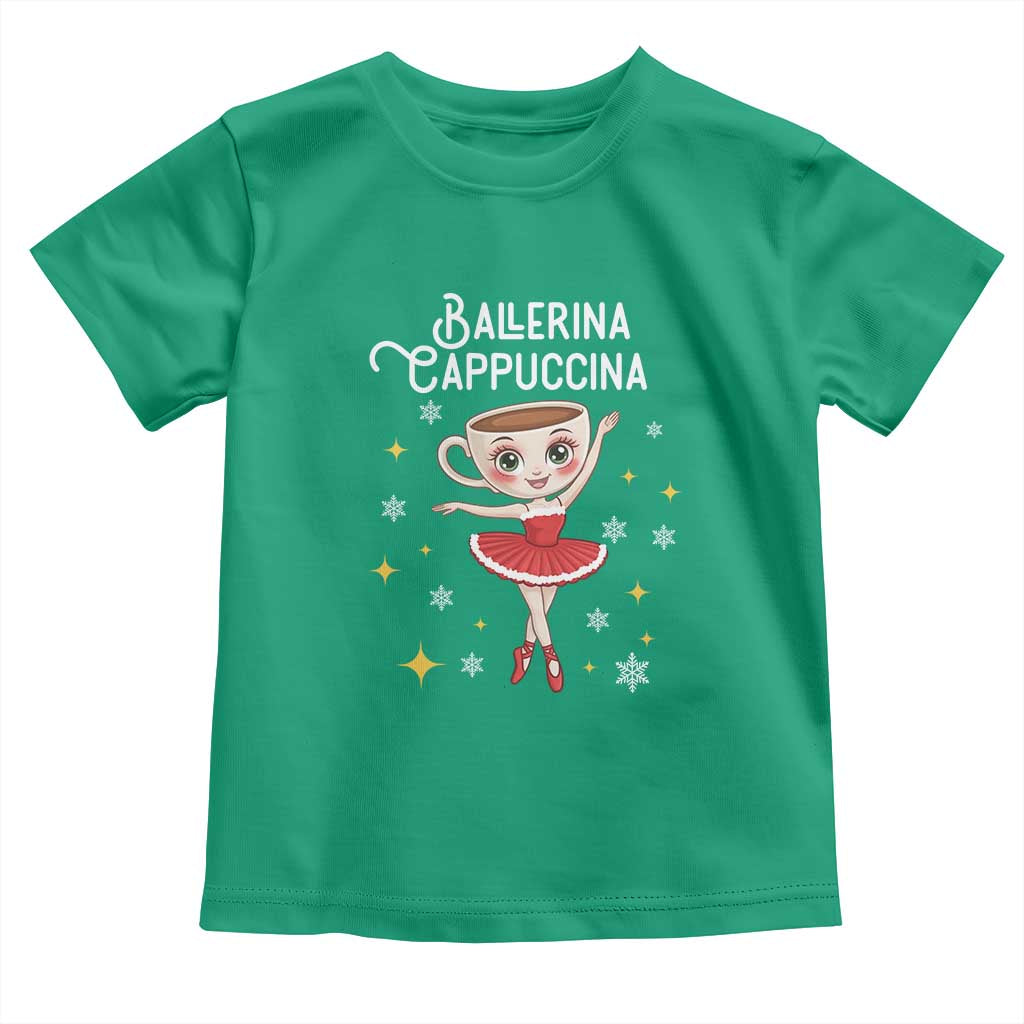 Ballerina Cappuccina Christmas Toddler T Shirt Italian Brainrot Meme TS14 Irish Green Print Your Wear
