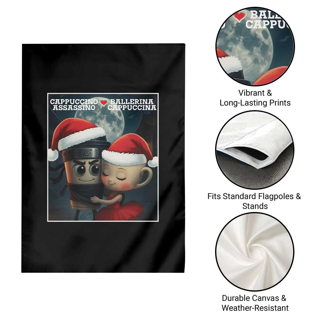 Funny Christmas Couple Garden Flag Italian Brainrot Meme TS14 Print Your Wear