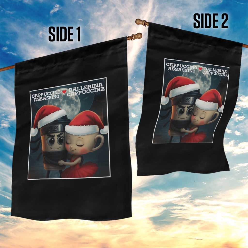 Funny Christmas Couple Garden Flag Italian Brainrot Meme TS14 Print Your Wear