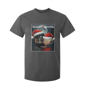 Funny Christmas Couple T Shirt For Kid Italian Brainrot Meme TS14 Dark Heather Print Your Wear