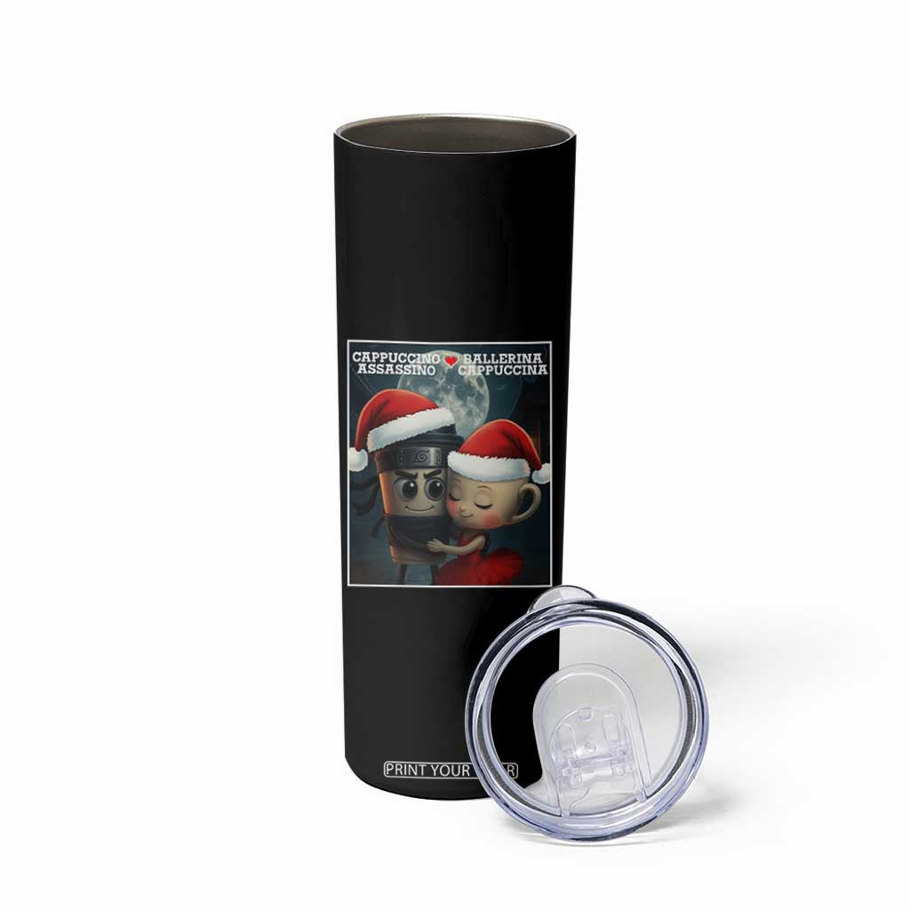 Funny Christmas Couple Skinny Tumbler Italian Brainrot Meme TS14 Print Your Wear